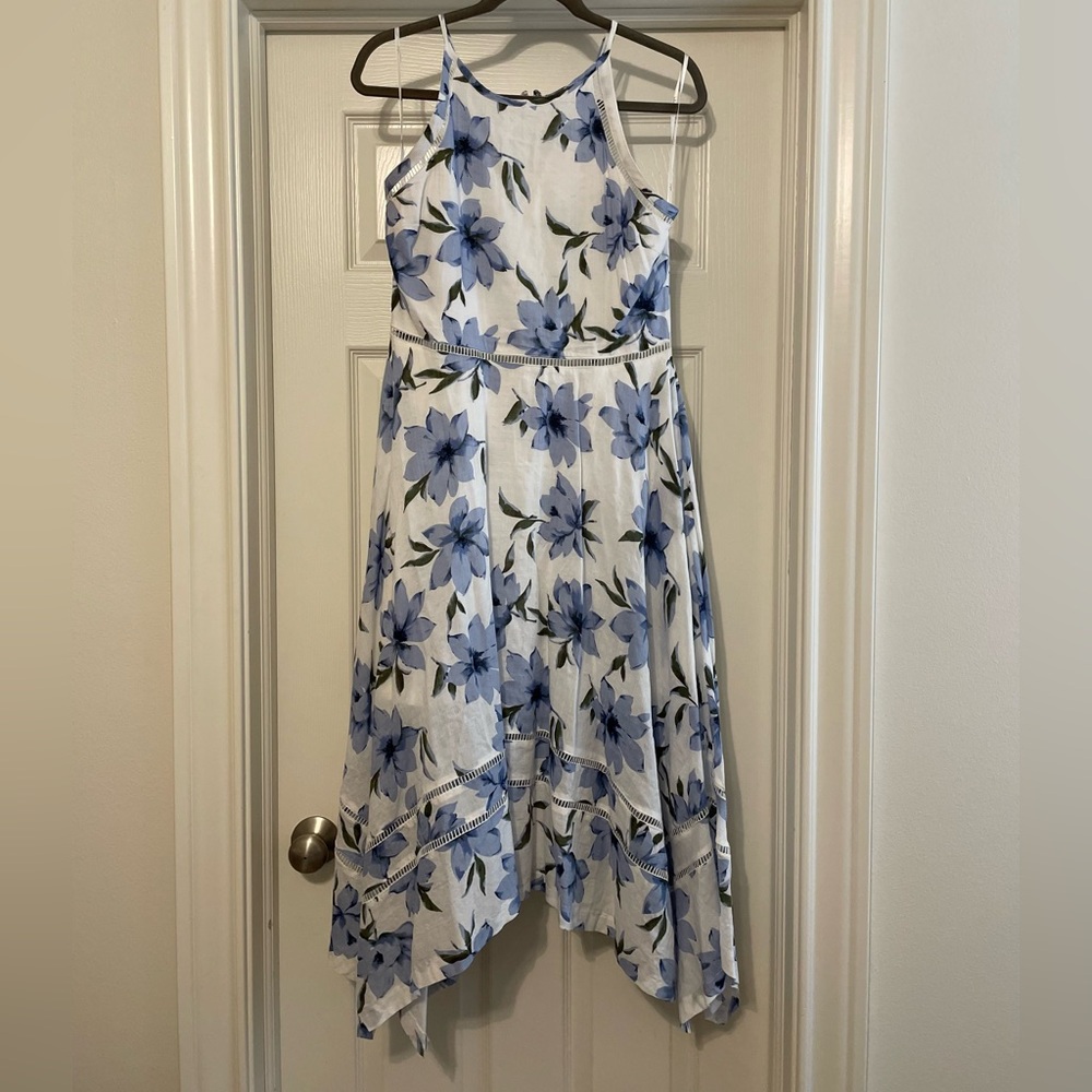 Lulus Zahara Blue and White Floral Sundress